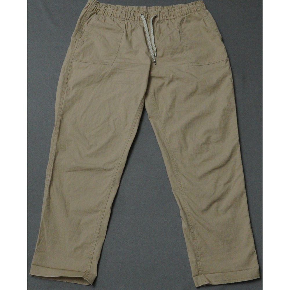 Vuori Men's Khaki Jogger Pants Elastic Waist Stretch Casual Athletic Comfort Fit